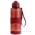 Custom transparent leak-proof sports gym water bottle